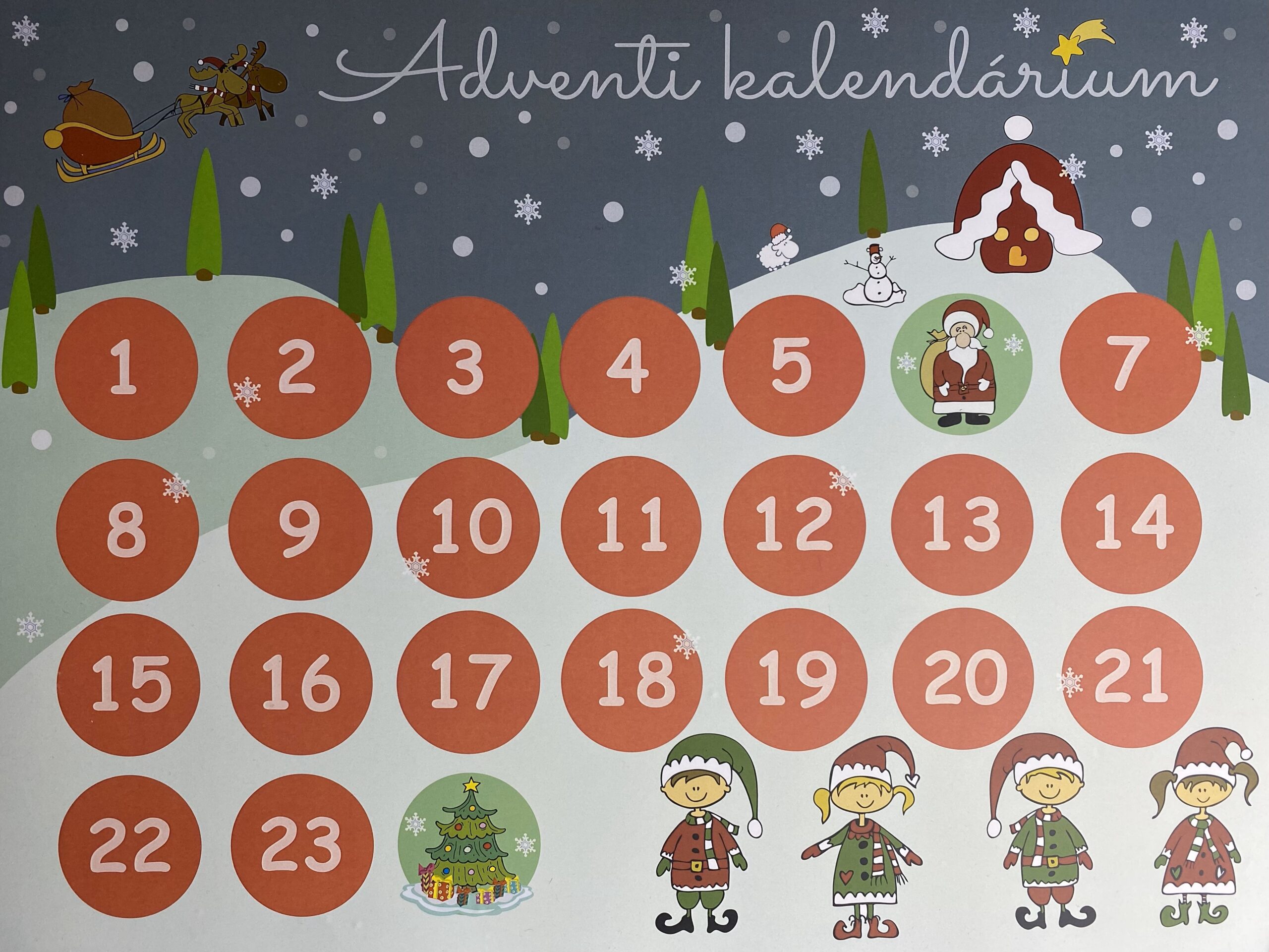 Adventi piros gyerek